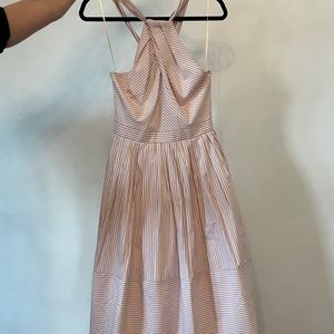 Gal Meets Glam Striped Midi Dress